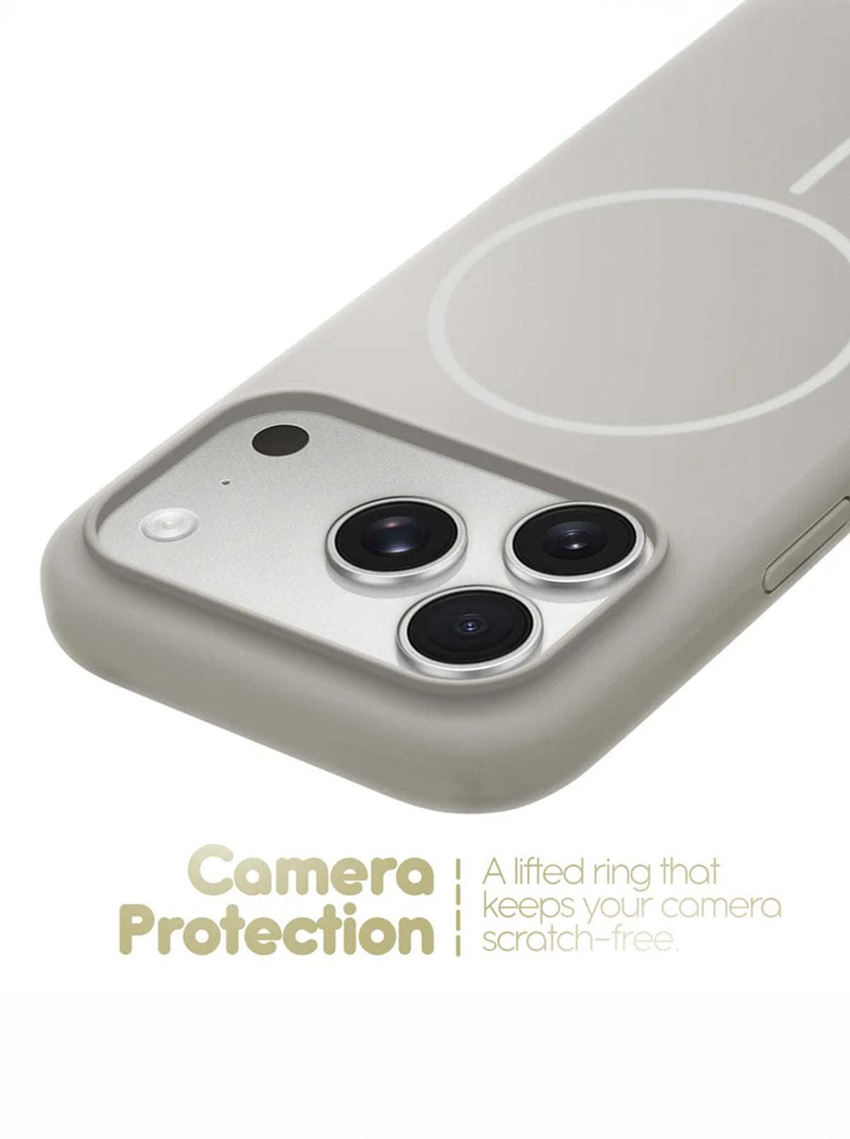 iPhone 17 Pro | Silicone Case With IC Pop-Up | Gray