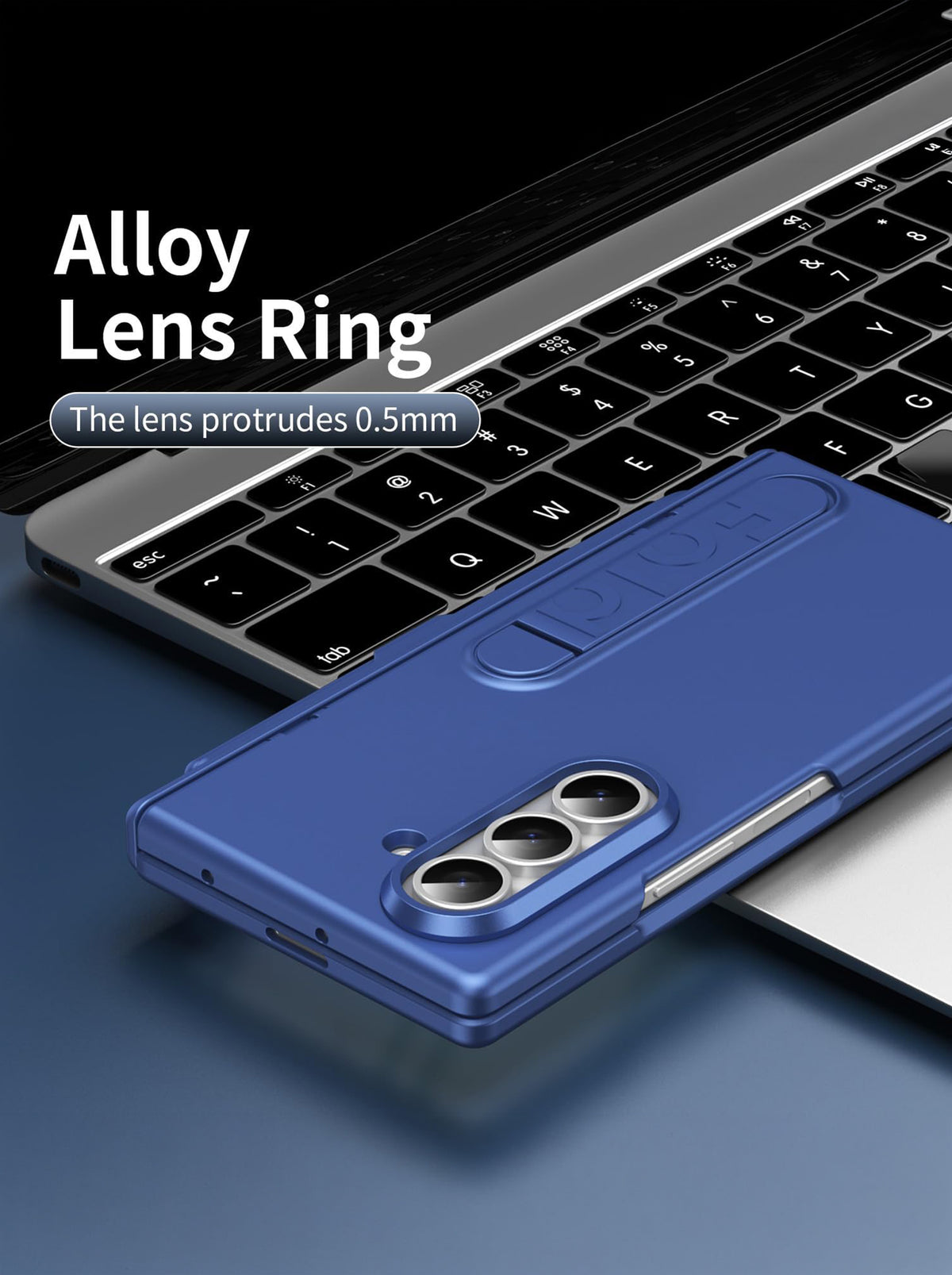 Samsung Galaxy Z Fold 7 | Full Body Protection | Screen Protector | Hinge Protection | Kickstand | Stylus | Blue
