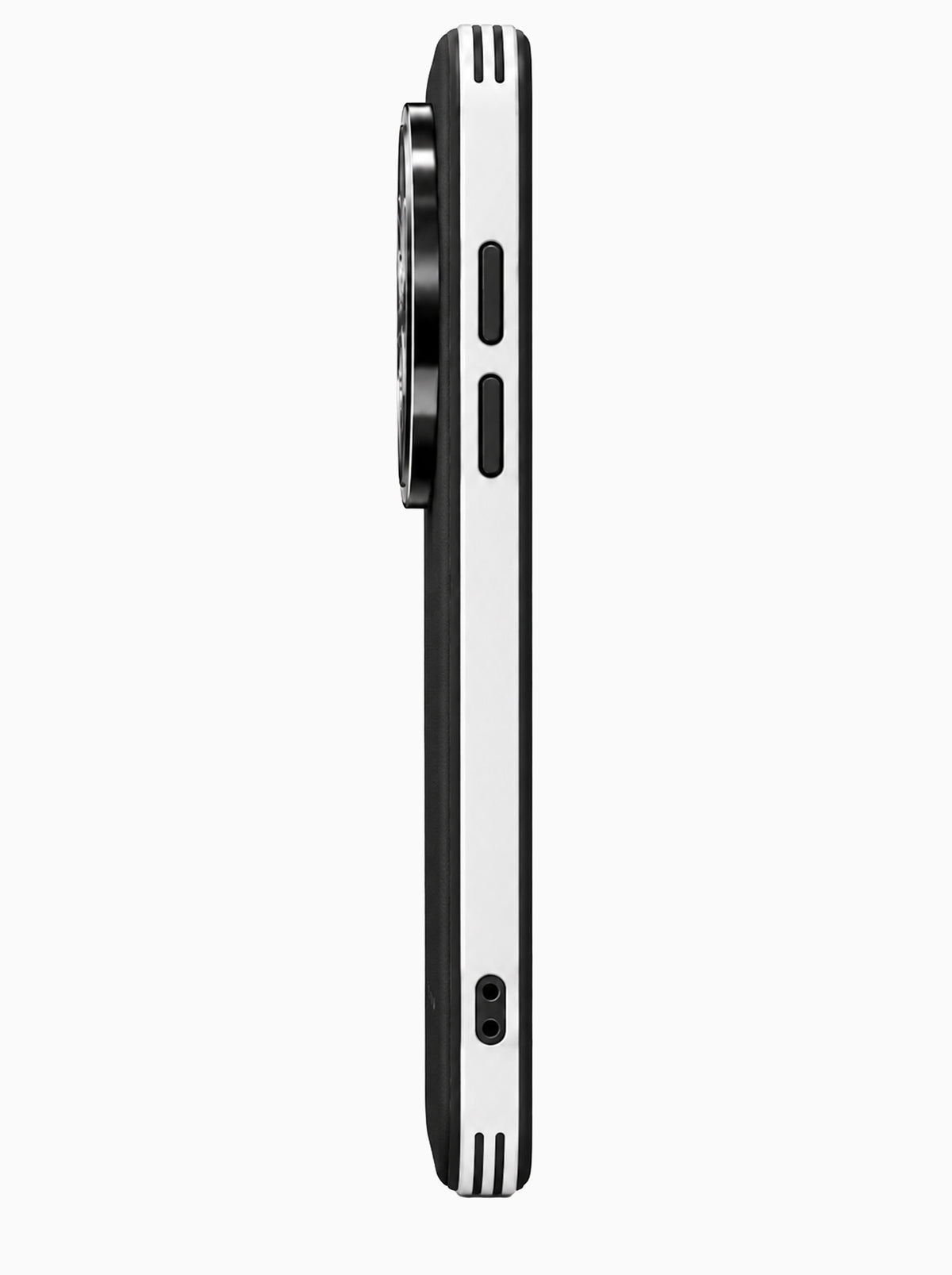 Vivo X300 Pro | Dual-ton Case | Leather Back | Metal Camera Lens Protection | Black