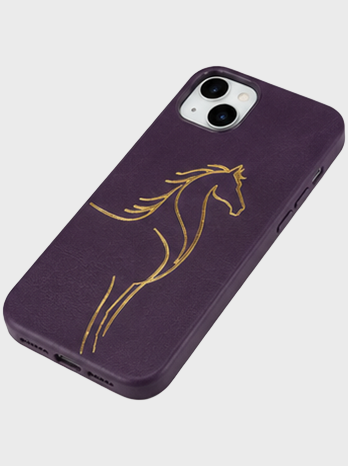 iPhone 13 | Luxury Horse Premium Leather Case with Hidden MagSafe | Brown