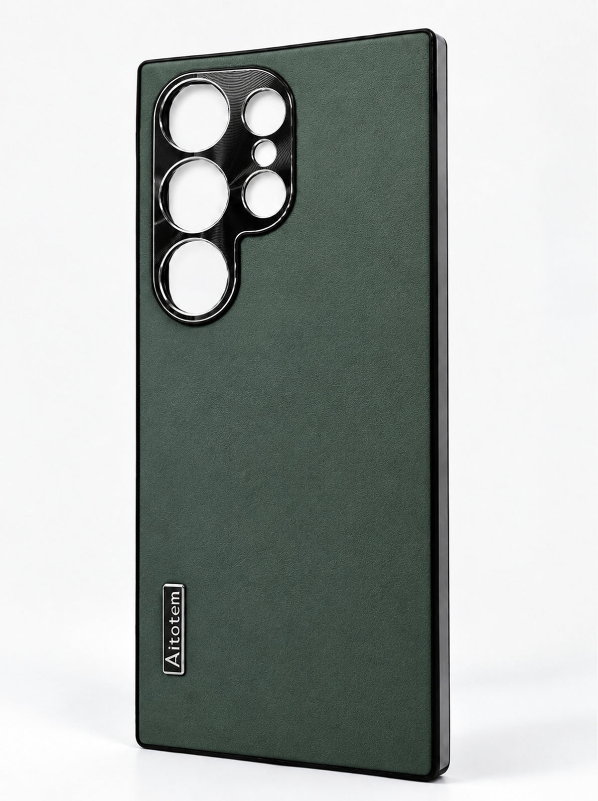 Samsung S24 Ultra | Dual-ton Case | Leather Back | Metal Camera Lens Protection | Sea Green