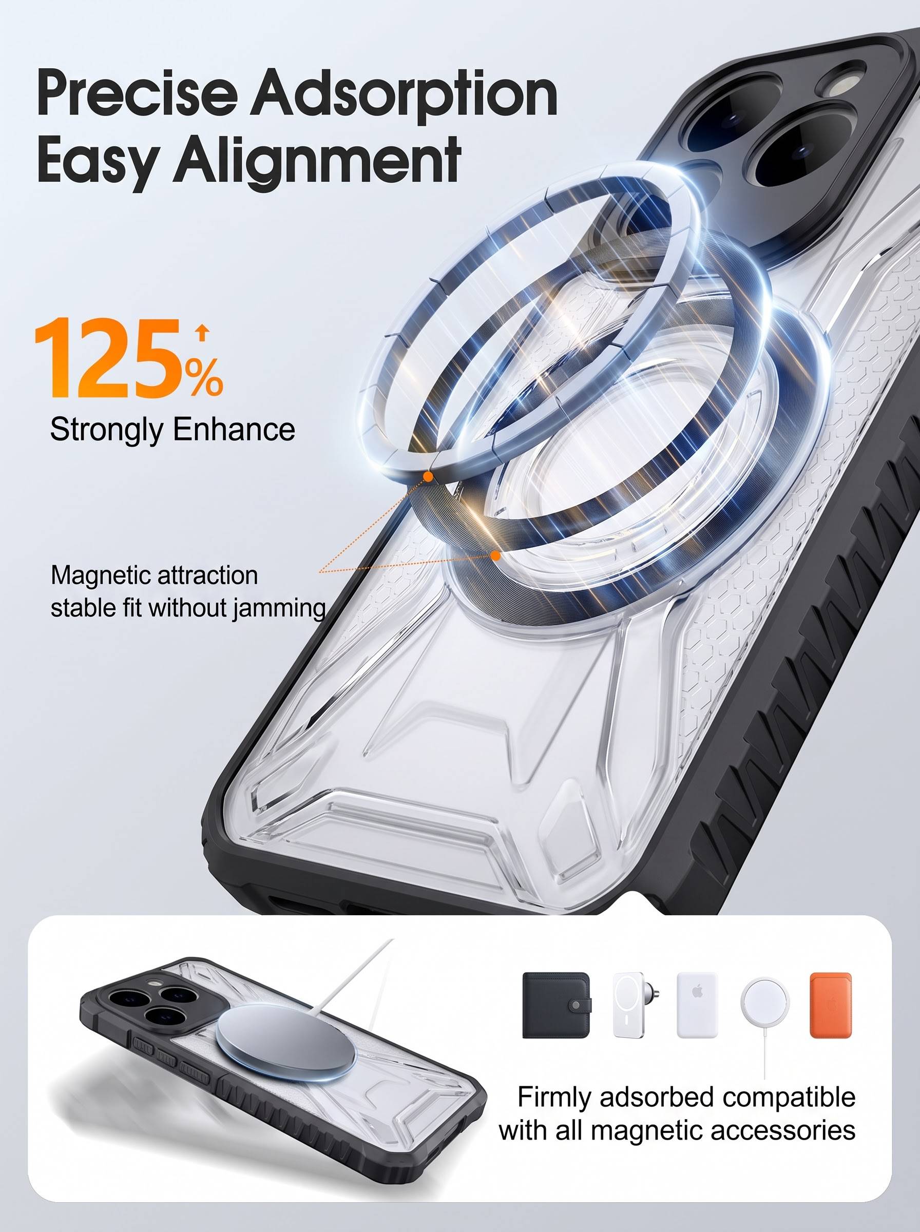 360 Armor Case With Magsafe For iPhone 14 Pro | Black