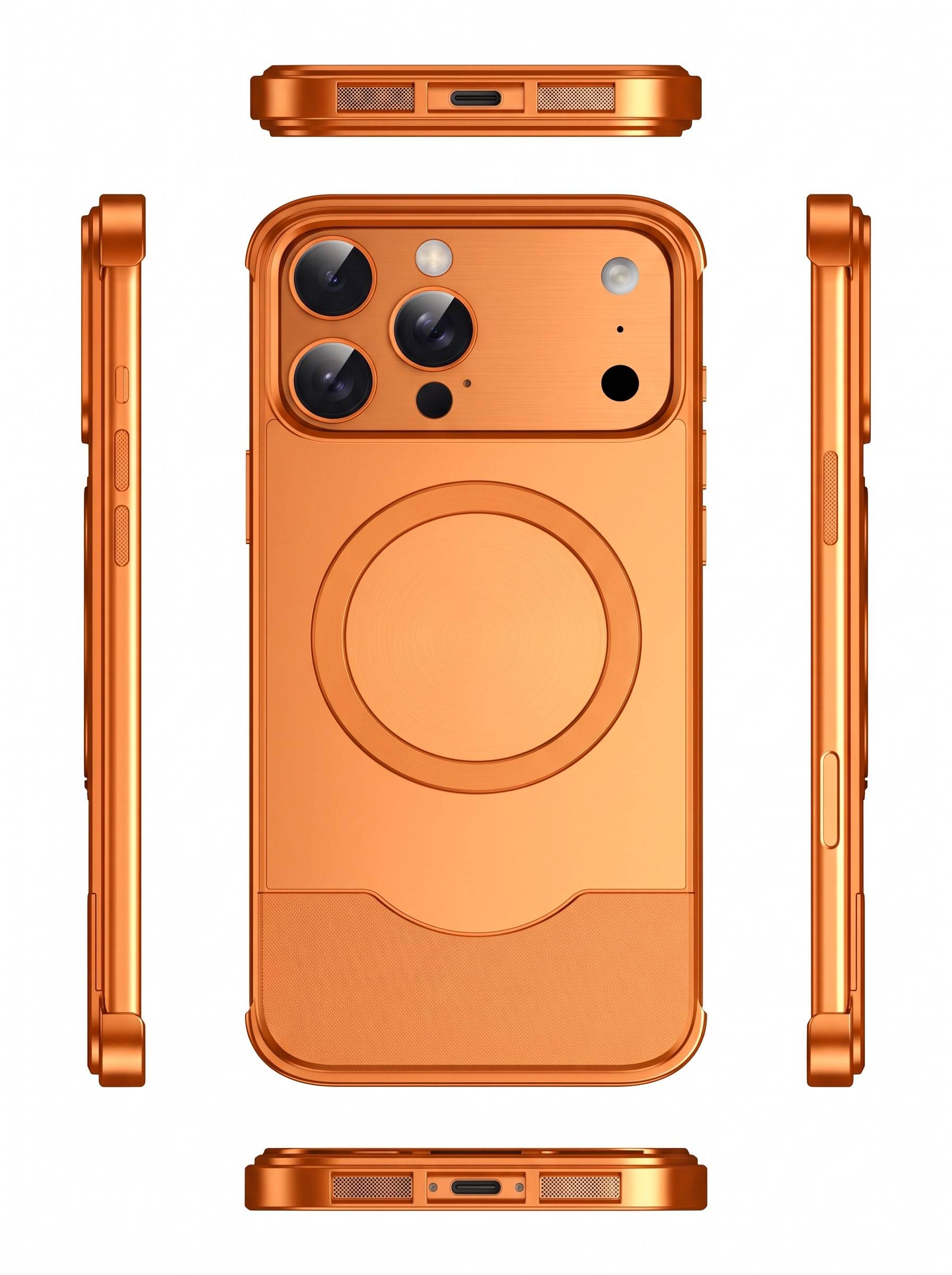 Aluminium metal lock case with 360stand