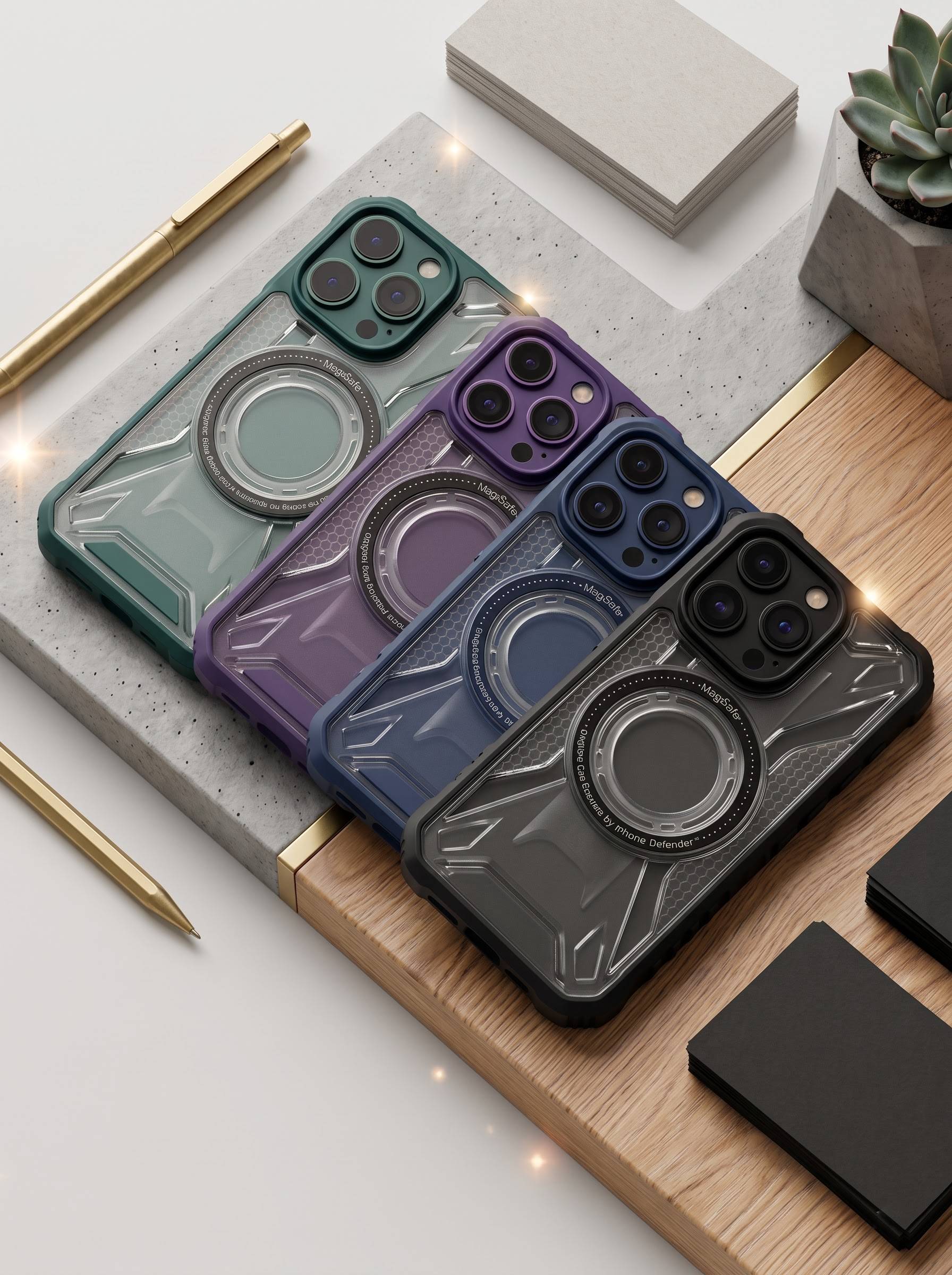 360° Armour case with wireless charging