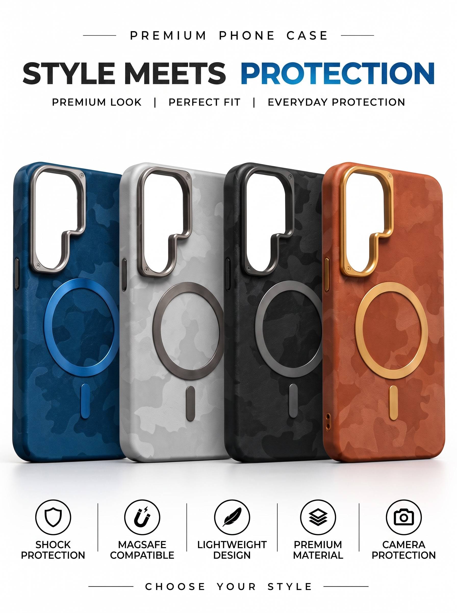 Army Leather Case For Samsung S26 Ultra