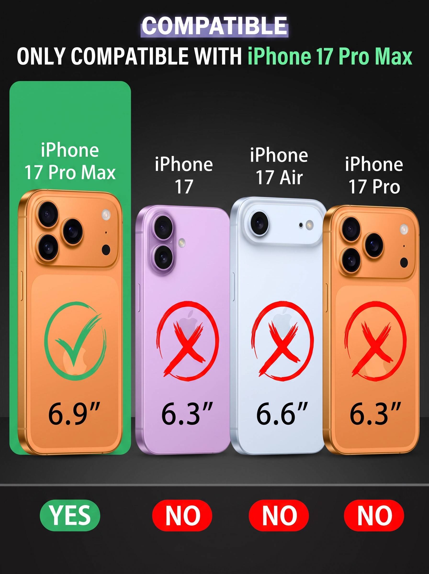 IPHONE 17 PRO MAX | DROP+ | Portable Kickstand | MagSafe Compatible Magnetic Case | Shockproof Military Grade Protection | ORANGE COLOR