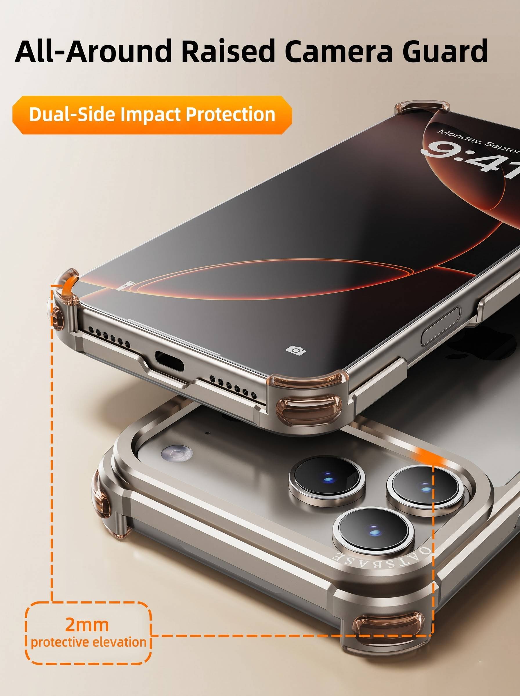 Metal Framed Phone Case For IPhone
