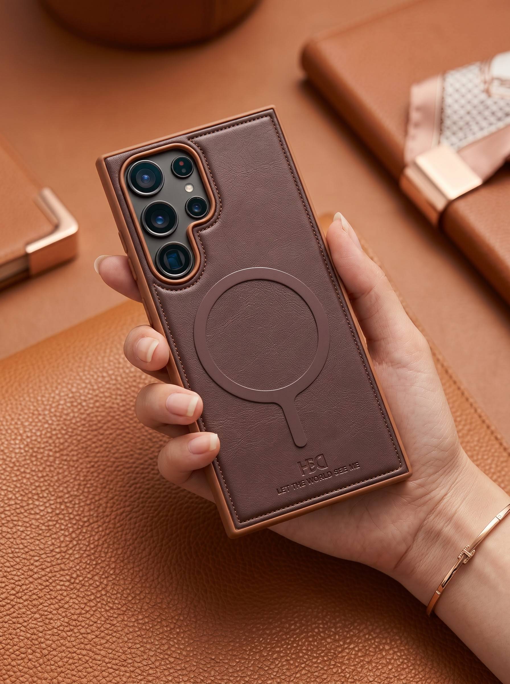 HDD Leather Case With Metal Magsafe