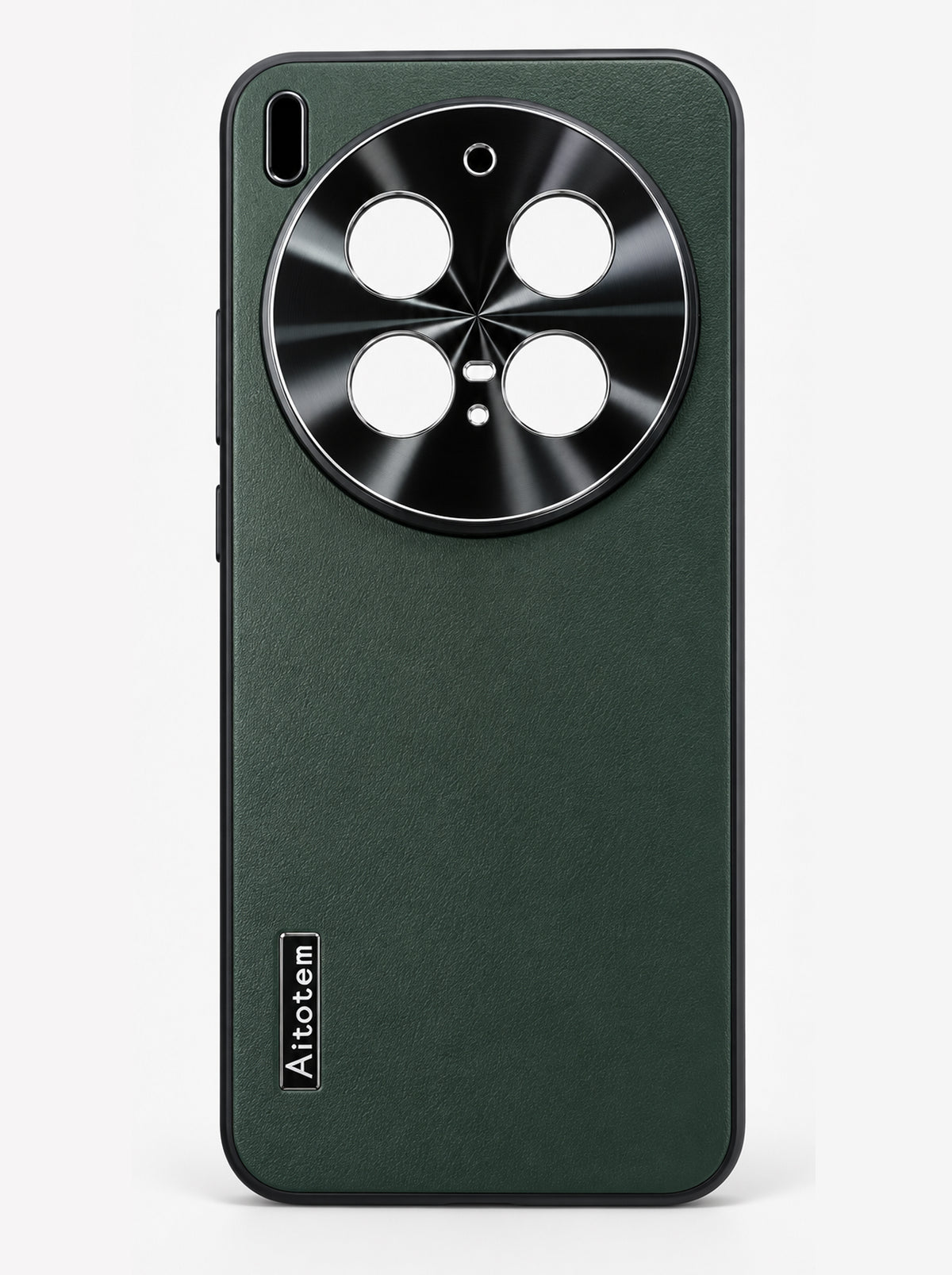 Vivo X300 Pro | Dual-ton Case | Leather Back | Metal Camera Lens Protection | Green