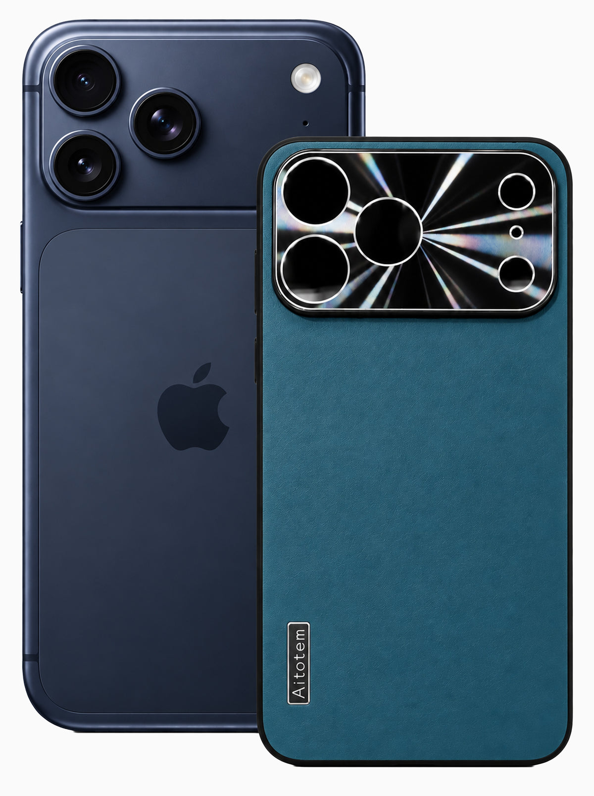 iPhone 17 Pro Max | Dual-ton Case | Leather Back | Metal Camera Lens Protection | Green