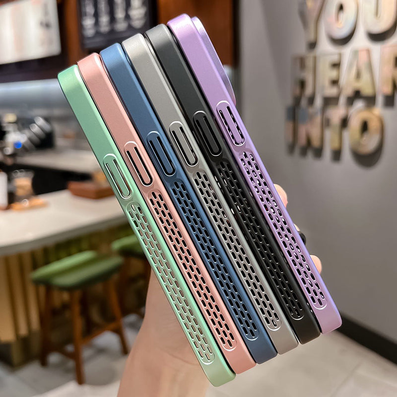 Hollow Out Plating PC Phone case