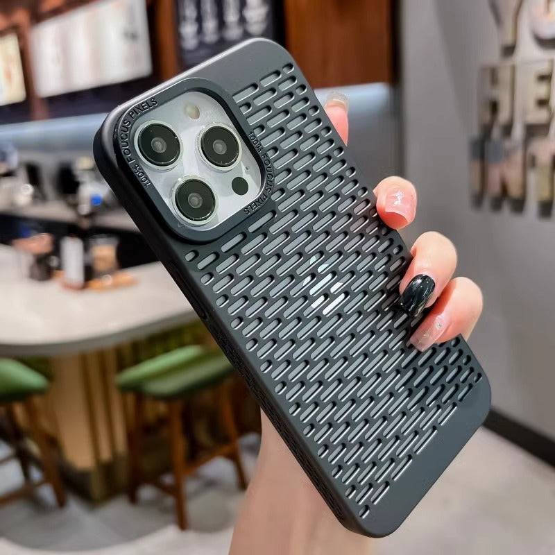 Hollow Out Plating PC Phone case