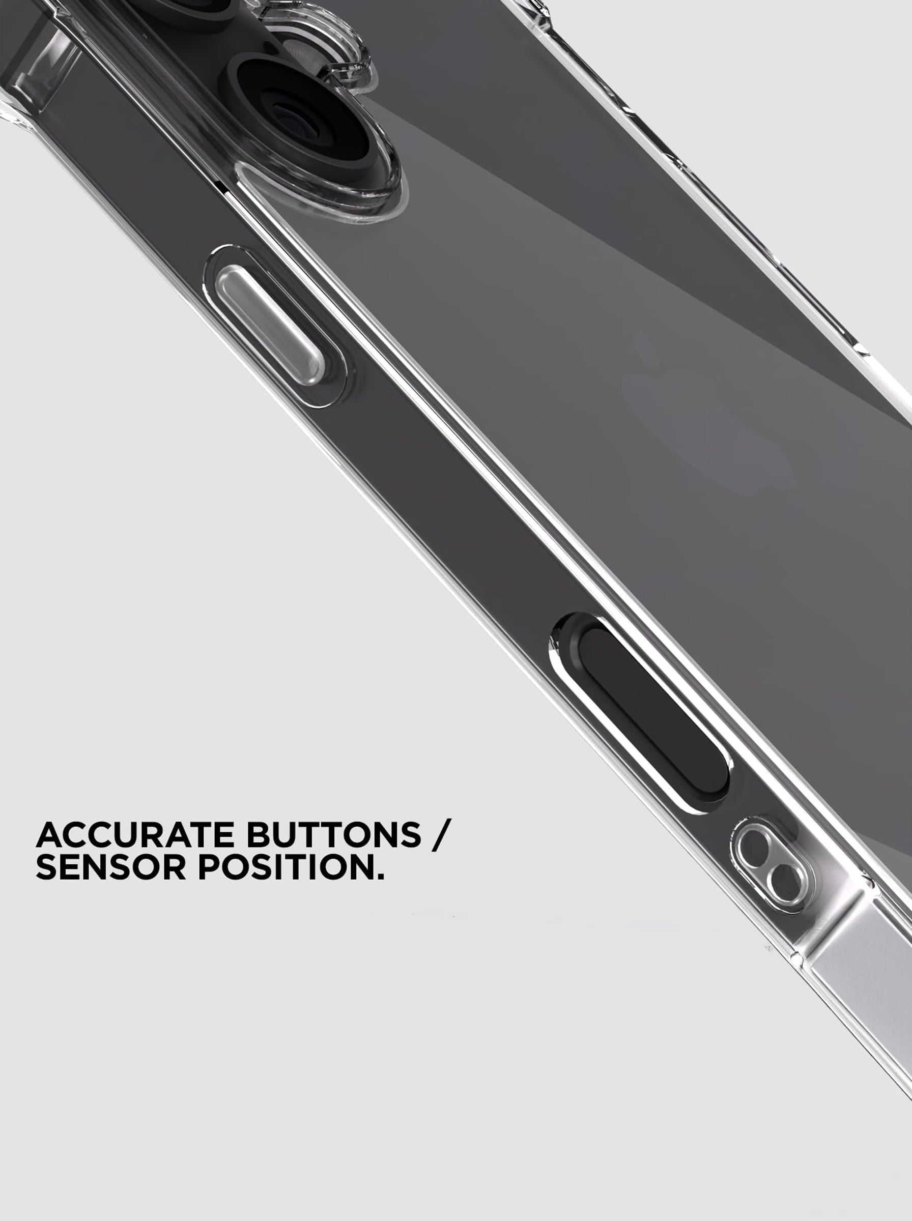 IPHONE 17 | PC + TPU | Clear Transparent | 360 Edges Protection | Phone Bumper Case (Transparent)