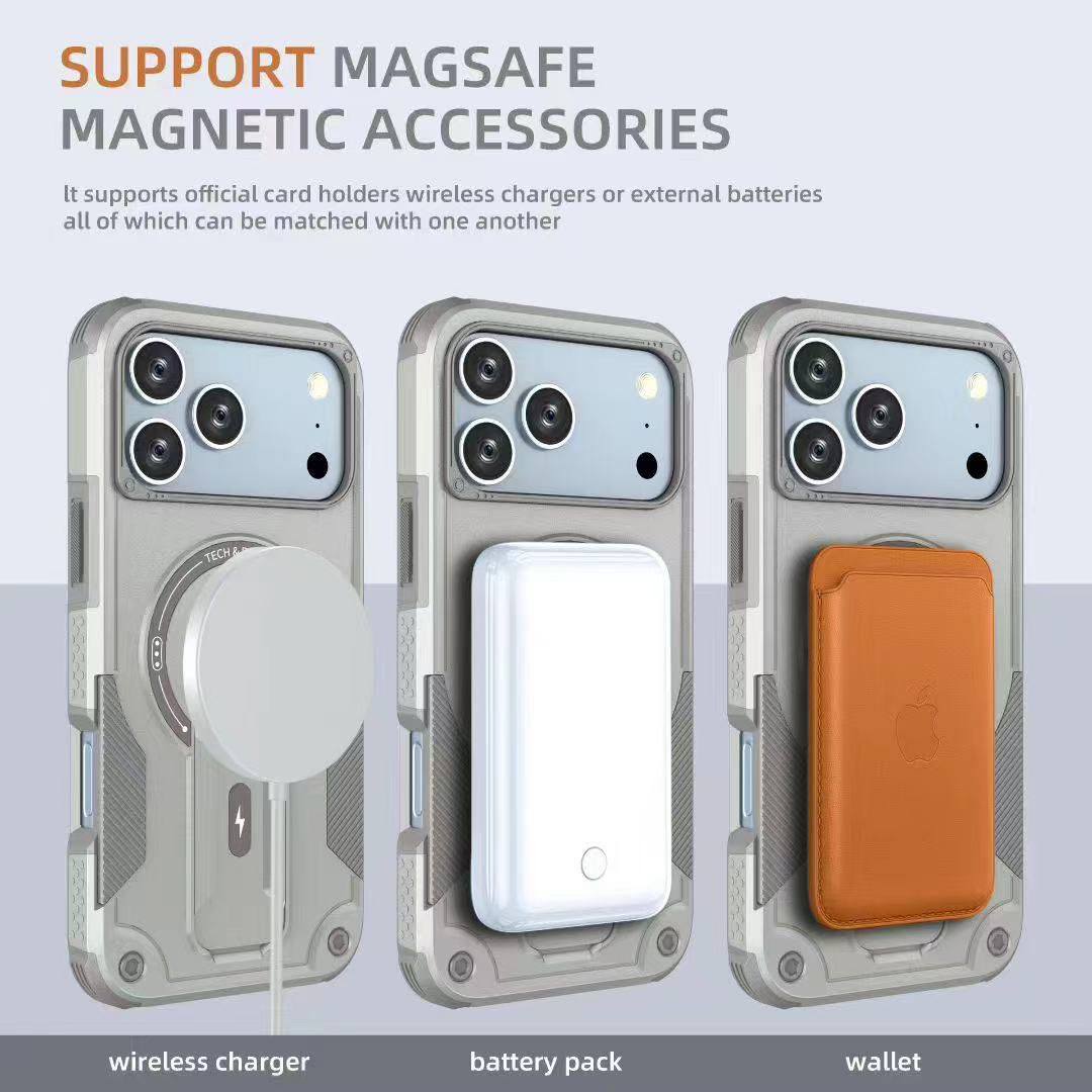 Magnetic Ring & Stand Shell Includes Opp Bag