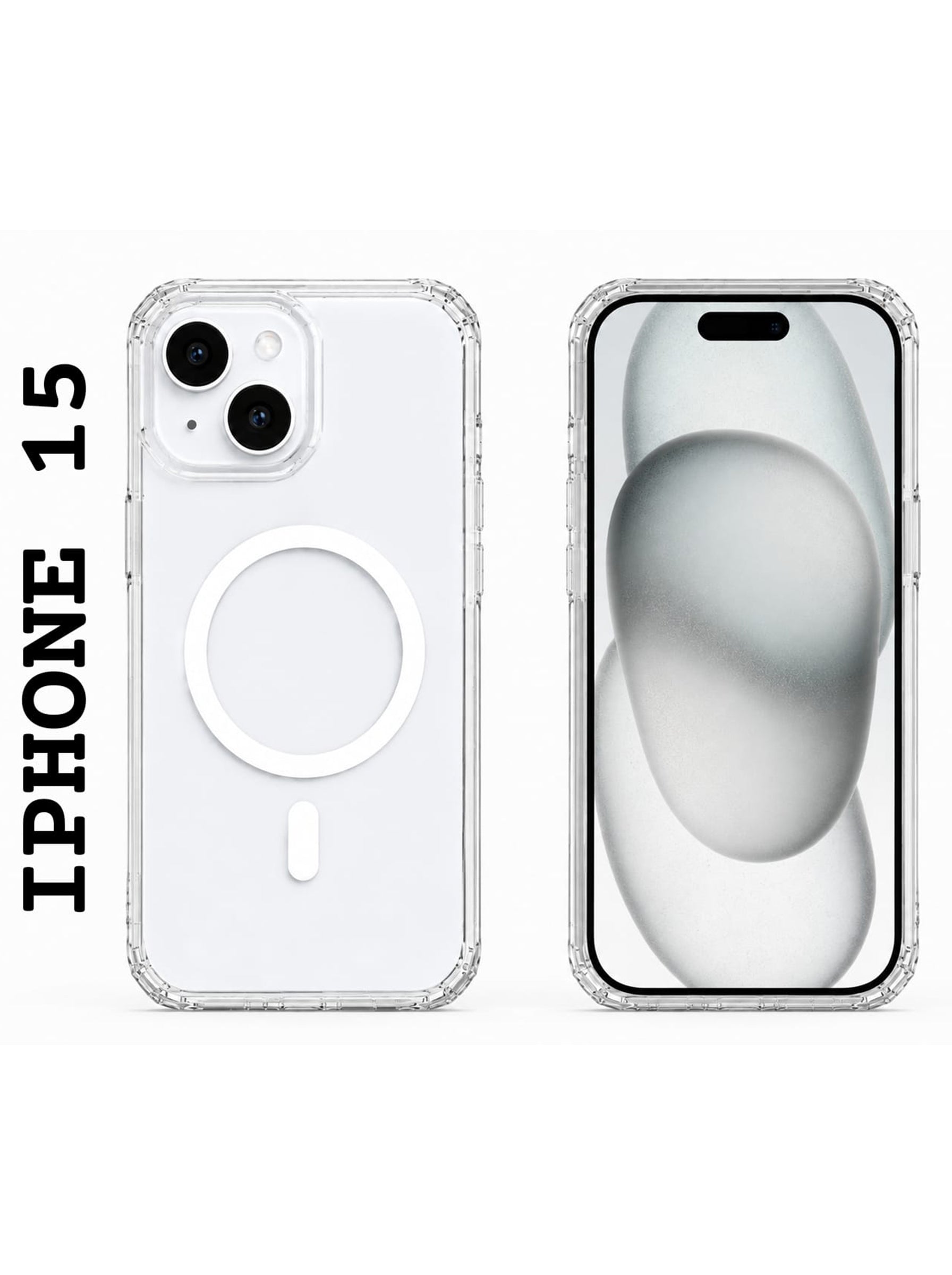 iPhone 15 | Evo Clear PC+TPU | Clear Case With Magsafe