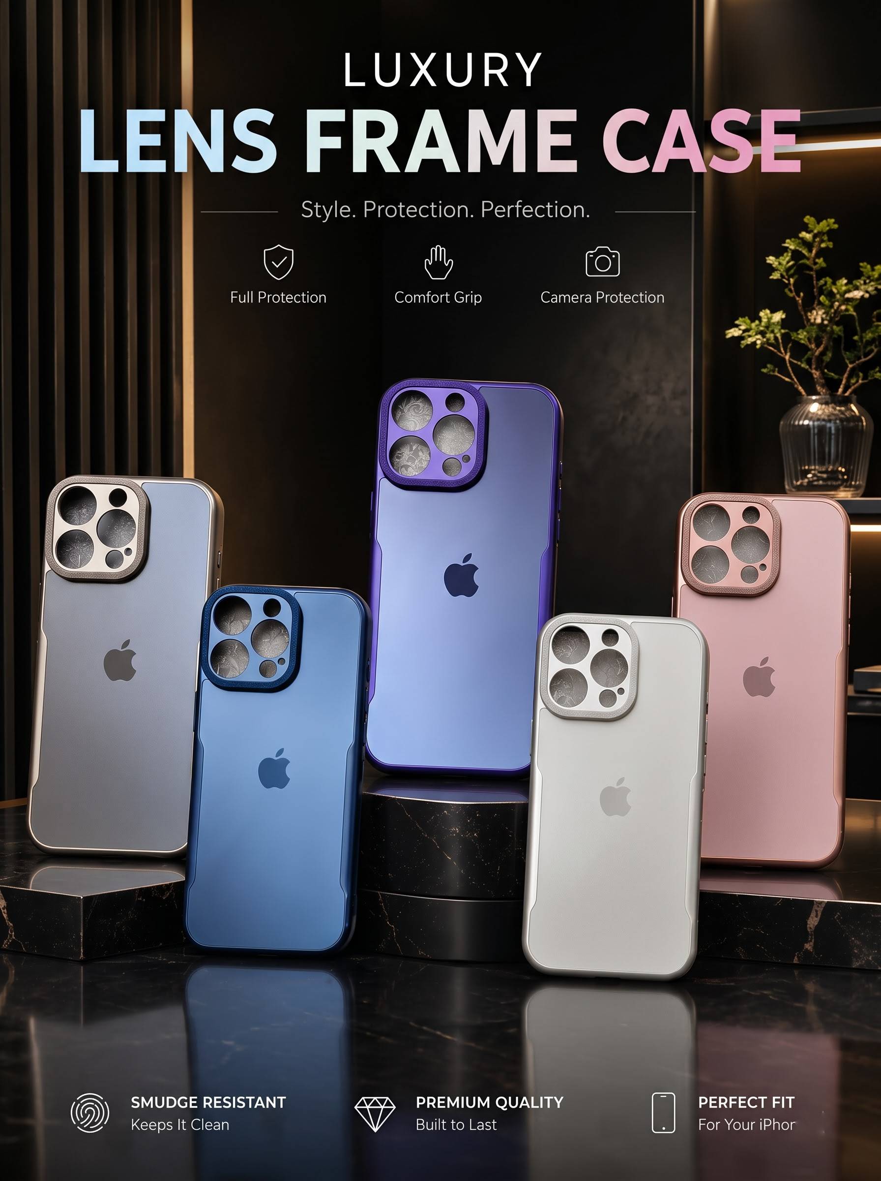 Luxury Lens Frame Case