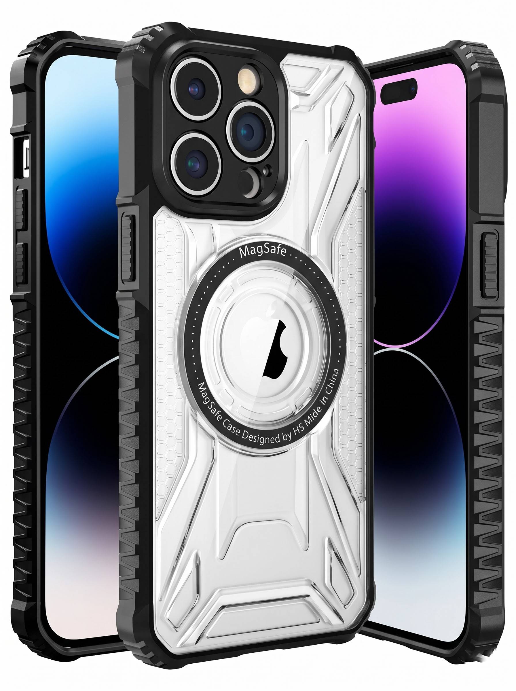 360 Armor Case With Magsafe For iPhone 14 Pro | Black