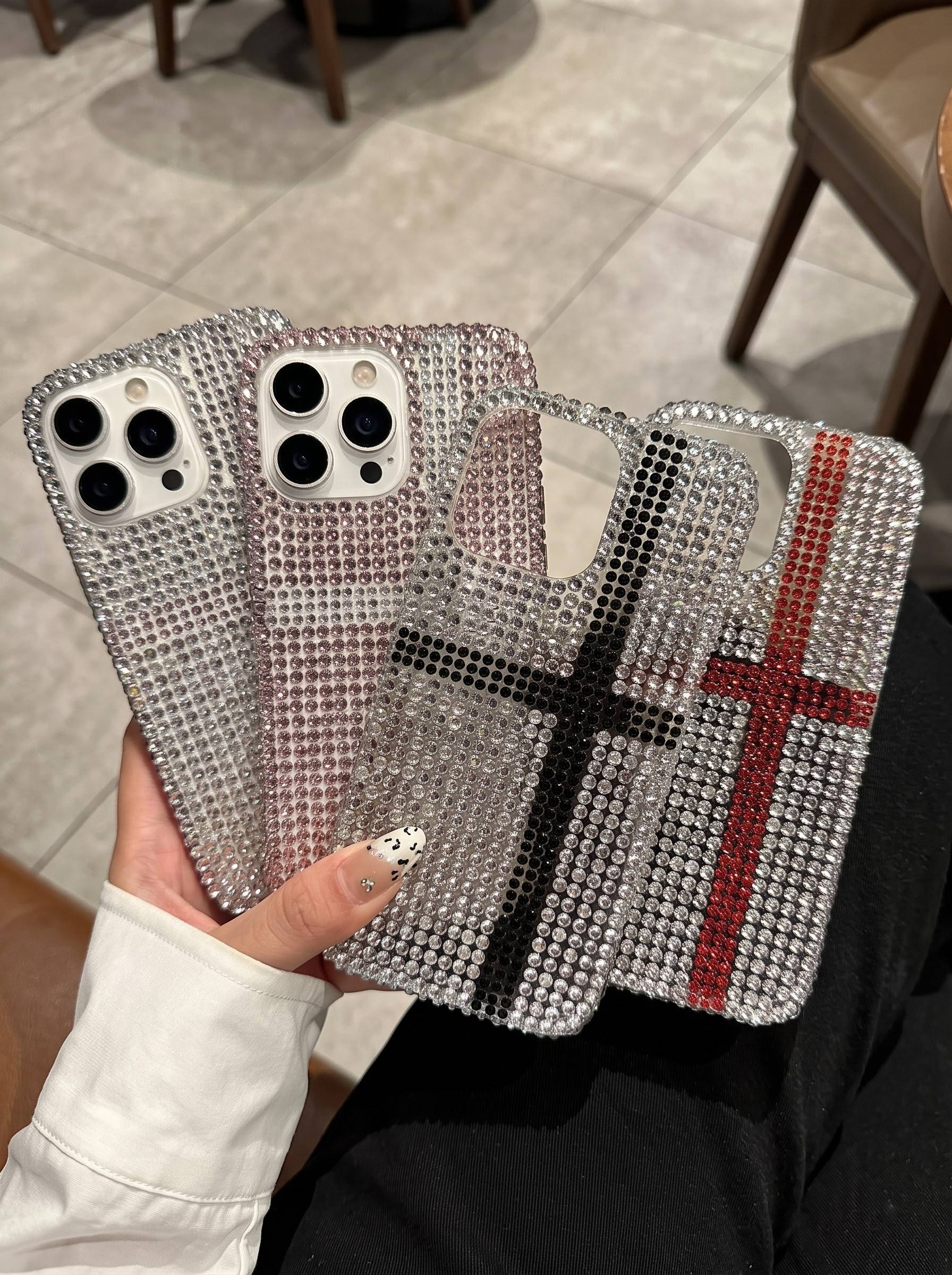 Luxury cross stone case