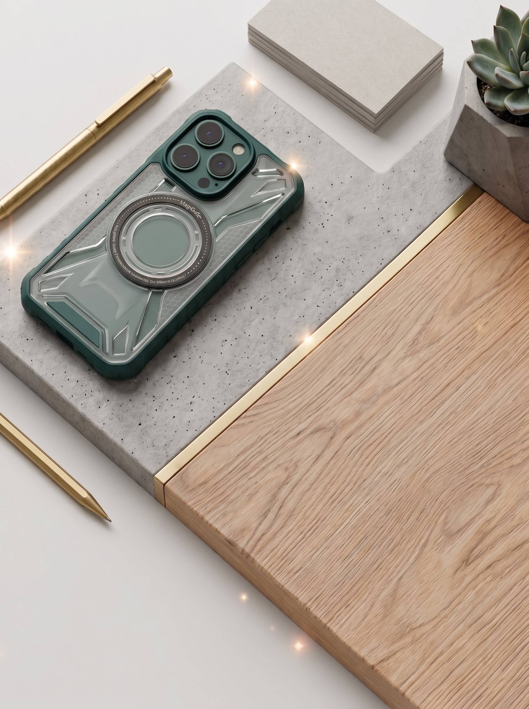 360° Armour case with wireless charging
