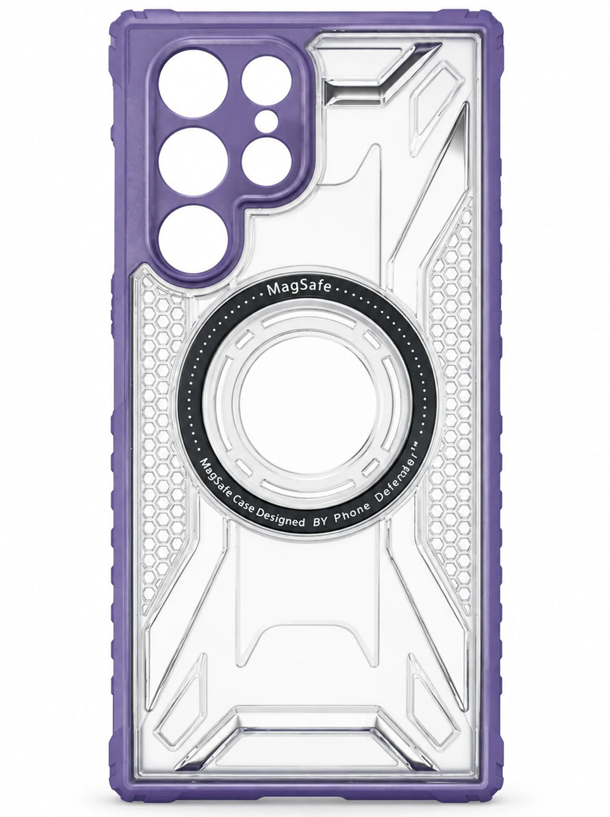 Samsung S22 Ultra | Fluted Texture Matte Case with Side Protection Grip | Purple