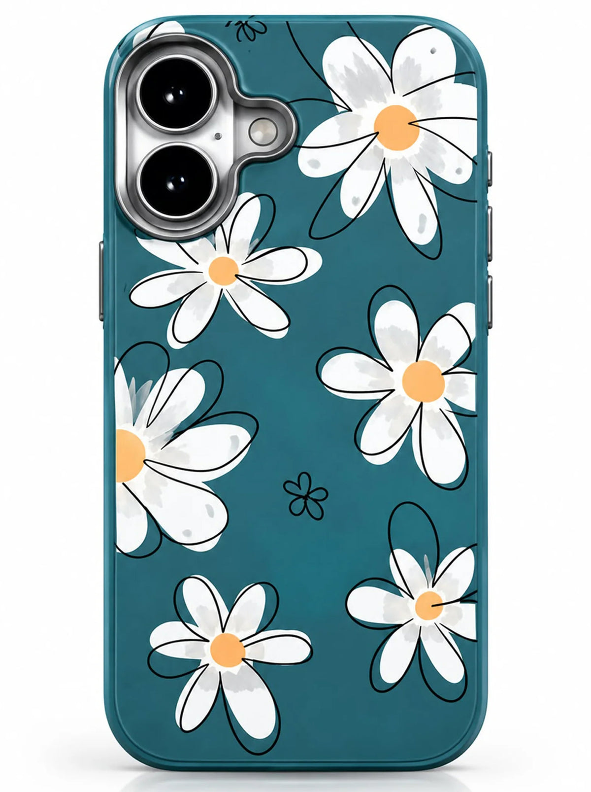 iPhone 16 | Flower Printed Case | Soft TPU | Camera Protection
