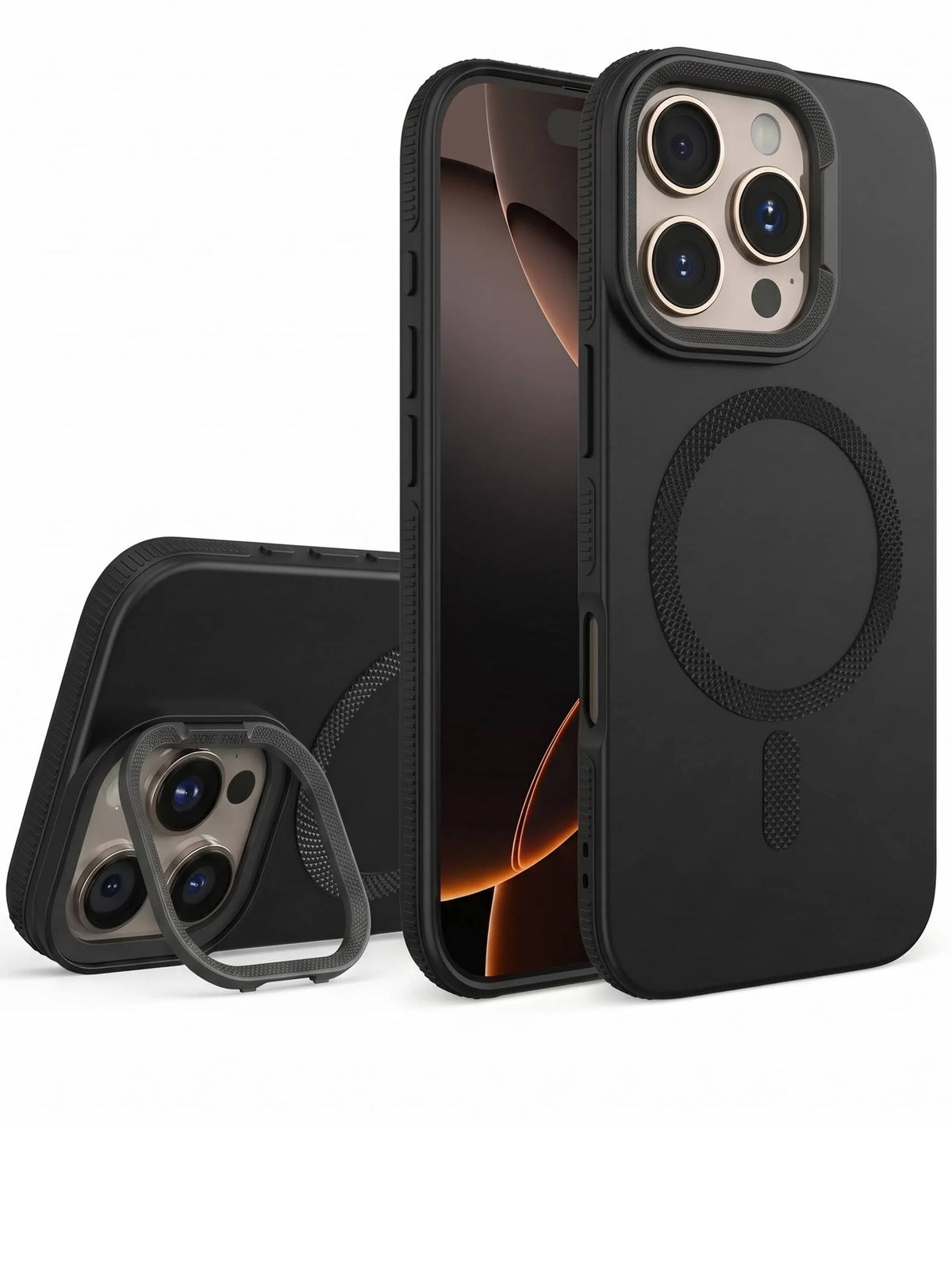 iPhone 16 Pro Max | Magnetic Stand With Magsafe Case | Black
