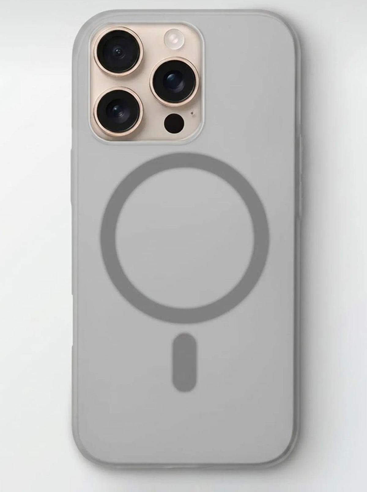 iPhone 16 Pro Max Case | Slim Matte | Magnetic Wireless Charging | IC Support | Gray