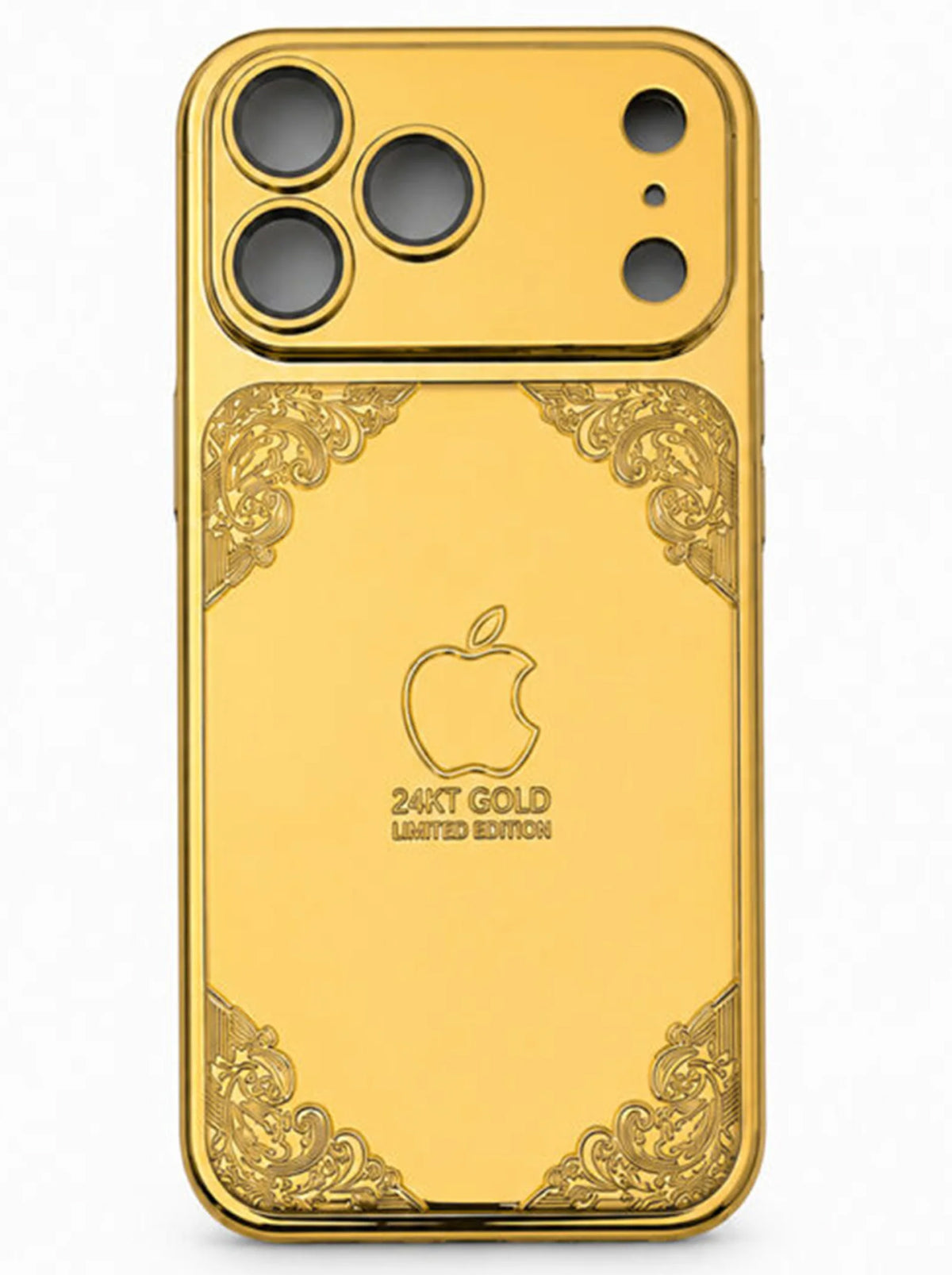iPhone 17 Pro Max | Royal Gold Embossed Case- 24KT Gold