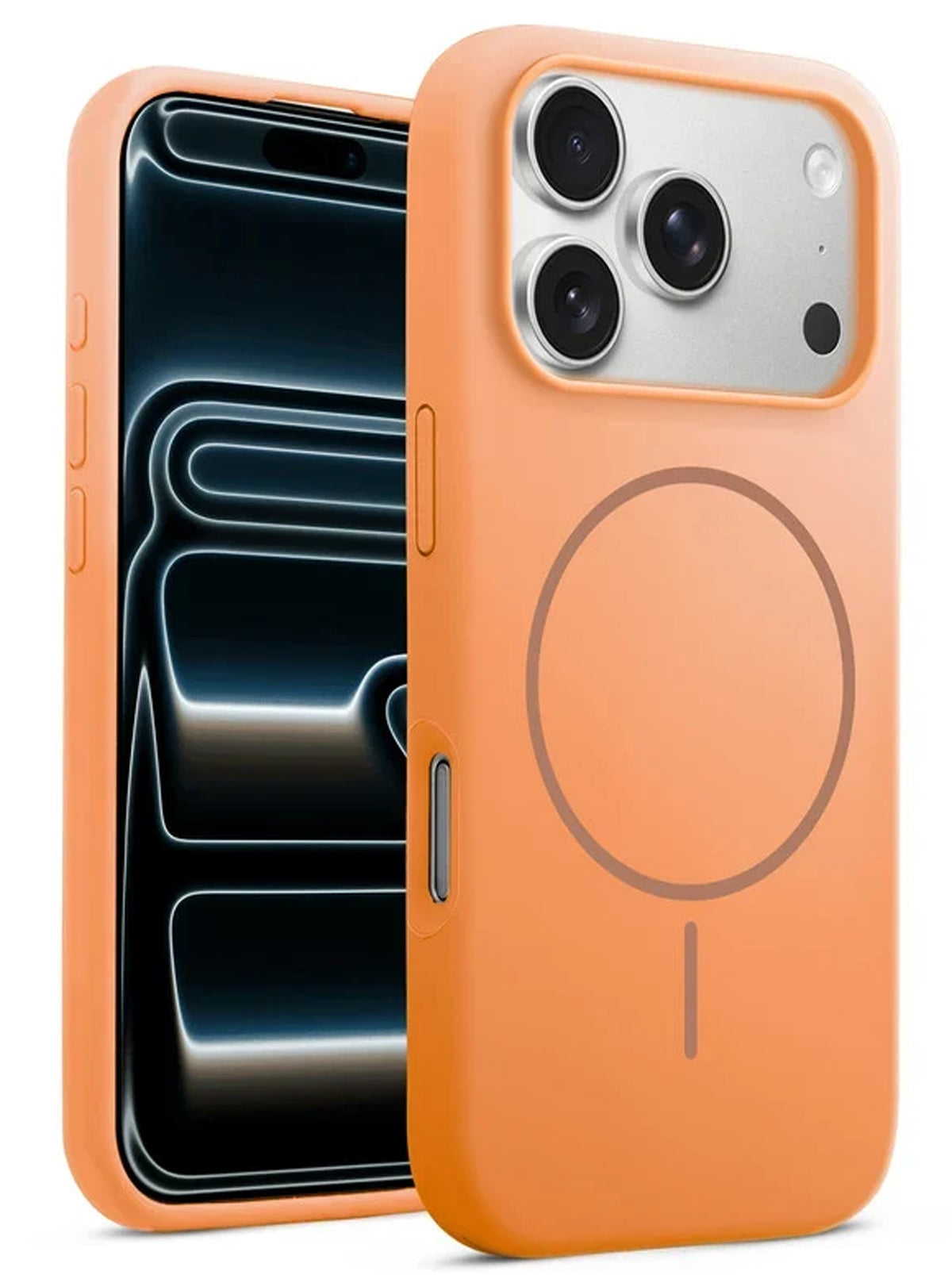iPhone 17 Pro Max | Silicone Case With IC | Orange