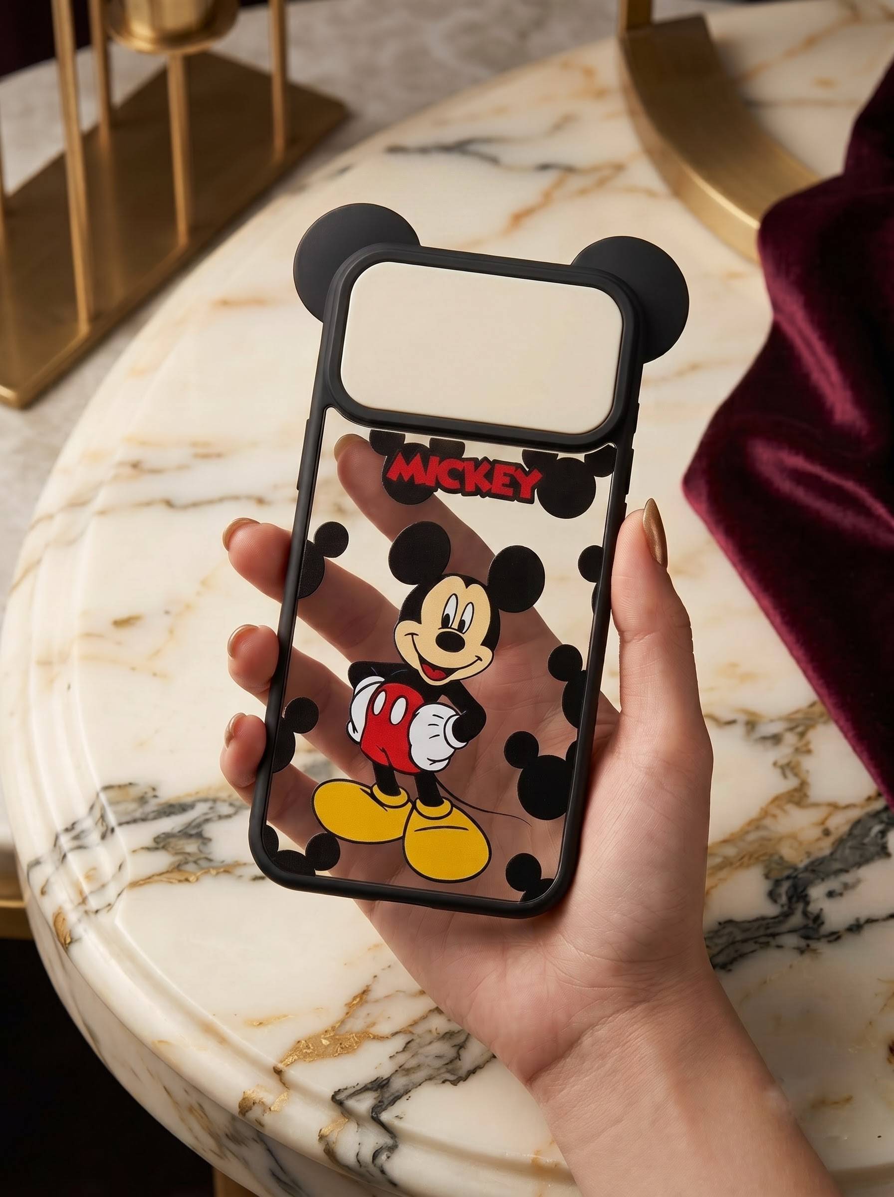 CUTE ROUND EAR MICKEY MOUSE CASES